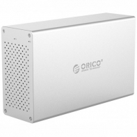 Купить Система хранения данных HDD 3.5* ORICO WS200U3-EU-SV <USB3.0, 5Gbps, HDDx2, до 20TB, 223*133*69mm> Алматы