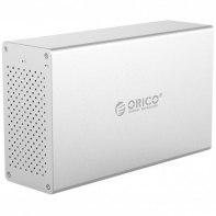 купить Система хранения данных HDD 3.5* ORICO WS200U3-EU-SV <USB3.0, 5Gbps, HDDx2, до 20TB, 223*133*69mm> в Алматы фото 1