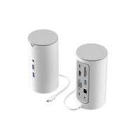 Купить Докстанция Vention TPHWC-EU <USB-C to HDMI/VGA/USB 3.1 Gen 1-C/USB 3.0x3/RJ45/SD/TF/TRRS 3.5mm/PD/DC Docking Station 0.25M White Vertical Type EU Standard> Алматы