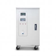 купить Стабилизатор, SVC, 3-60000(48000W), Трёхфазный, Индикация режимов работы, Диапазон работы AVR: 240-450В, Клеммная колодка, Бежевый в Алматы фото 1