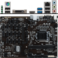 купить Материнская плата MSI B360-F PRO LGA1151 iB360 2xDDR4 4xSATA3 DVI HDMI ATX в Алматы фото 1