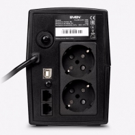купить Источник бесперебойного питания SVEN Pro 650, 390Вт, LCD, USB, RG-45, 2 евро розетки /  в Алматы фото 3