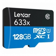 купить LEXAR 128GB High-Performance 633x microSDXC UHS-I, up to 100MB/s read 45MB/s write C10 A1 V30 U3, Global EAN: 843367119707 в Алматы фото 1