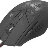 купить Мышь проводная игровая оптическая Defender Doom Fighter GM-260L (черный),USB, 6 кн. + колесо, 800-3200, + КОВРИК!                                                                                                                                          в Алматы фото 1