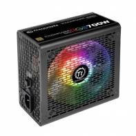 купить Блок питания, Thermaltake,  Toughpower GX1 RGB 700W (PS-TPD-0700NHFAGE-1), 700W, ATX, 80 Plus Gold, APFC, 20 4 pin, 4 4pin, 7*Sata, 4*Molex, 1*FDD, 4*PCI-E 6 2 pin, Вентилятор 12 см, Подсветка RGB, Кабель питания, Чёрный в Алматы фото 2