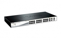купить D-Link DES-1210-28P/C2A Настраиваемый комм  24 порта 10/100 PoE  + 4 порта 1000 /  в Алматы фото 2