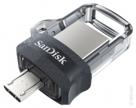 купить SanDisk Ultra Dual Drive m3.0 128GB Grey & Silver; EAN: 619659149697 в Алматы фото 2