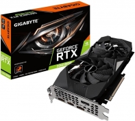 купить Видеокарта Gigabyte RTX 2060S, GV-N206SWF2-8GD, 8GB GDDR6 256bit, Windforce 2xFan, 3xDP, HDMI BOX в Алматы фото 1