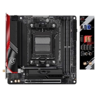 купить Материнская плата ASRock B650E PG-ITX WIFI AM5 2xDDR5 2xSATA3 2xM.2 HDMI eDP M-ITX в Алматы фото 2