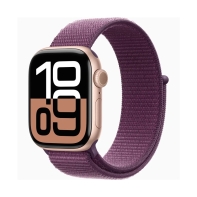 купить Смарт-часы Apple Watch Series 10 GPS 46mm Rose Gold Aluminium Case with Plum Sport Loop (MWWV3QI/A) в Алматы фото 2
