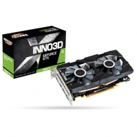 купить 6GB GTX 1660 Ti GDDR6 192-bit 1536/1770 MHz, HDMI, 3DP, PCIe3.0x16, Inno3D GTX1660Ti Twin X2 (N166T2-06D6-1710VA15) 2Fan, 196 mm, 2 слота в Алматы фото 1