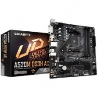 купить Материнская плата GIGABYTE GA-A520M-DS3H, AM4, A520, DVI+DP+HDMI, GbLAN, 4 SATA, 4DDR4, MicroATX в Алматы фото 1