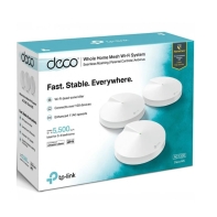 купить Домашняя Mesh Wi-Fi система GbE AC1300 Tp-Link Deco M5 (3 устройства) <Бесшовный роуминг, 867Mbps 5Ghz + 400Mbps 2.4Ghz, 802.11ac/a/b/g/n, 2 гигабитных порта LAN/WAN> в Алматы фото 3