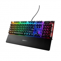 купить Клавиатура, Steelseries, Apex 7 (Red Switch) US, 64636 Игровая, Механические клавиши QX2, USB, Подсветка RGB, Размер: 160*370*35 мм., Анг/Рус, Чёрный в Алматы фото 1