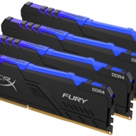 купить Модуль памяти Kingston HyperX Fury RGB HX436C17FB3AK4/64 DDR4 DIMM 64Gb KIT(4x16) 3600 MHz CL16 в Алматы фото 1
