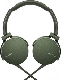 купить Наушники-гарнитура проводные Sony MDRXB550APG.E хаки в Алматы фото 1