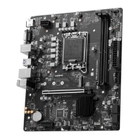 купить Материнская плата MSI PRO B760M-E DDR4 LGA1700 2xDDR4 4xSATA3 M.2 VGA HDMI mATX в Алматы фото 3