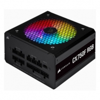 купить Блок питания ATX  750W Corsair CX750F RGB, 80 PLUS Bronze, Active PFC, вент. 12 см, CP-9020218-EU в Алматы фото 1
