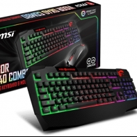 купить Комплект Клавиатура + Мышь MSI Vigor GK40 Combo RU USB/104 клавиши/RGB подсветка в Алматы фото 1