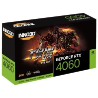купить Видеокарта Inno3D GeForce RTX4060 TWIN X2, 2460MHz 8G GDDR6 128-bit HDMI 3xDP N40602-08D6-173051N в Алматы фото 2