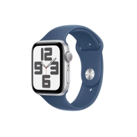Купить Смарт-часы Apple Watch SE GPS 44mm Silver Al Case with Denim Sport Band - S/M (MXEQ3QI/A) Алматы
