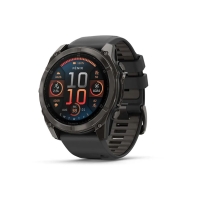 купить Часы с навигаторомGarmin fenix 8 51mm, AMOLED, сапфир, темный силикон 010-02905-21 в Алматы фото 1