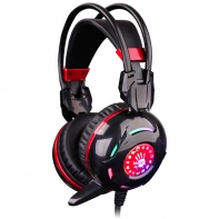 купить Наушники микрофон игровые Bloody G300-Black Red  в Алматы фото 1
