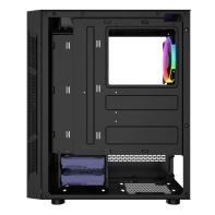 купить Корпус Wintek Light JX188-7-B TG, ATX/Micro ATX, USB 1*3.0/2*2.0, HD-Audio Mic, 0,5 mm, 1*12cm fRGB в Алматы фото 2