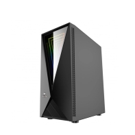 купить Корпус Wintek Space JX188-5 TG, Midi Tower, ATX, Black, 2x3.5*/2x2.5*, 2xUSB, 2xUSB3.0 в Алматы фото 3