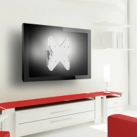 купить Кронштейн для ТВ и мониторов, Deluxe, DLMM-1704W, R-Series, Макс. нагрузка-20 кг, Диагональ экрана от 23* до 42*, Вращение до 360&deg;, Угол поворота до 80&deg;, Угол наклона 15&deg;вверх и 15&deg;вниз, Белый в Алматы фото 2