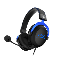купить Наушники, HyperX, HX-HSCLS-BL/EM, Игровая гарнитура, Микрофон поворотный гибкий, Динамики 53 мм, 30-500 мВт, 15-25000гц, 3.5 Mini Jack   удлинитель – 3,5 мм штекеры стерео и микрофона, Чёрный, Цветная коробка в Алматы фото 2