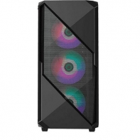 купить Корпус ПК без БП GameMax Revolt <ATX, 1x120mmRGB, USB2.0x2, USB3.0x1, 400x185x470mm> в Алматы фото 2