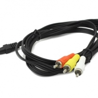 купить Кабель аудио/видео Cablexpert CCA-4P2R-2M, джек3.5 4pin папа->3х RCA папа, 2м, черный в Алматы фото 1