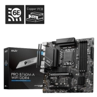 купить Материнская плата MSI PRO B760M-A WIFI DDR4 LGA1700 4xDDR4 4xSATA3 RAID 2xM.2 2xHDMI 2xDP mATX в Алматы фото 2