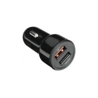 Купить Зарядное устройство автомобильное OLMIO АЗУ 30W, USBx2, 5.4A, QC3.0, Smart IC черный Алматы