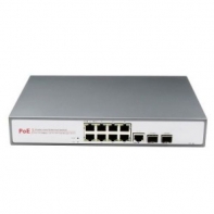 купить Коммутатор PoE управляемый  8-портовый ONV POE31108PF-M <8 портов 10/100Mbps PoE 802.3af (max 15.4W на порт), 1 Gigabit Uplink TP Combo порт, 2 Gigabit Uplink SFP порта, коммутационая матрица 8,8Gbps, бюджет мощности PoE 120W> в Алматы фото 1