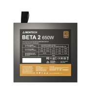 купить Блок питания Montech  650W, BETA 2 650W, Non Modular, ATX, 80+ BRONZE, КПД 90%, Fan 120mm, Черный в Алматы фото 3