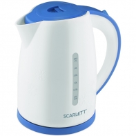 купить Электрический чайник Scarlett SC-EK18P44 бело-синий в Алматы фото 1