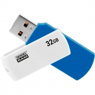 купить USB-ФЛЕШ-НАКОПИТЕЛЬ 32Gb GOODRAM UCO2 USB 2.0 UCO2-0320MXR11 BLUE/WHITE в Алматы фото 1
