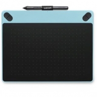 купить Графический планшет, Wacom, Intuos Art Medium Blue (CTH-690AB-N), Разрешение 2540 lpi, Чувствительность к нажатию 1024, 4 программируемые клавиши, 2 клавиши на пере, Размер 275*217*11 мм, Голубой/чёрный в Алматы фото 1