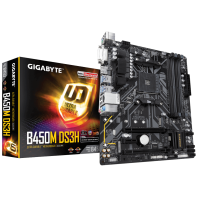 купить Gigabyte, B450M DS3H, AM4, B450, 4xDDR4 2933, 4xSATA3, 1xM.2, 1xDVI-D, 1xHDMI, 2xPCI-Ex16, 1xPCI-Ex1, ATX в Алматы фото 1