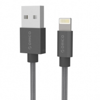 купить Кабель Lightning ORICO LTF-10-V1-BK-PRO-BP <USB2.0, 1M, BLACK> в Алматы фото 1