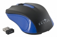 купить Мышь Oklick 485MW черный/синий оптическая (1200dpi) беспроводная USB (2but) в Алматы фото 2