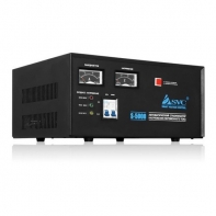 купить Стабилизатор (AVR), SVC, S-5000, 5000VА, Индикация режимов работы, Диапазон:140-260В, Клеммная колодка, Чёрный в Алматы фото 1