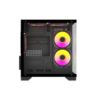 купить Case ATX midi tower  Wintek, AQUABOX S05-B TG, (без БП), Black в Алматы фото 3