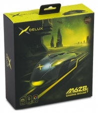 купить Компьютерная мышь, Delux, DLMM-628OUB, Игровая, Оптическая, 1000-16000dpi, 9 функциональных клавиш, Частота сканирования до 1000Hz, Подсветка, Длина кабеля 1,6 метра, Размер: 124*72*43 мм, Чёрный в Алматы фото 3