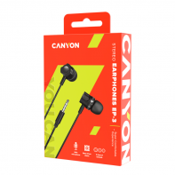 купить CANYON EP-3 Stereo earphones with microphone, Dark gray, cable length 1.2m, 21.5*12mm, 0.011kg в Алматы фото 3