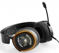 купить Наушники, Steelseries, Arctis 5 PUBG Edition, 61510, Игровые наушники, Микрофон выдвижной гибкий, Пульт управления, Динамики 50 мм, 30 мВт, 3.5 Mini Jack   адаптер 2*3.5 Mini Jack для аудио и микрофона, Чёрный в Алматы фото 3