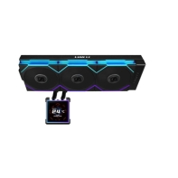 купить Водяное охлаждение для CPU Lian Li HydroShift II LCD-S 360TL 3x120mm Black G89.GHS2LCDS36TFB.00 в Алматы фото 2