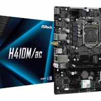 купить Материнская плата ASRock H410M-HDV LGA1200 2xDDR4 4xSATA D-Sub HDMI DVI mATX в Алматы фото 1